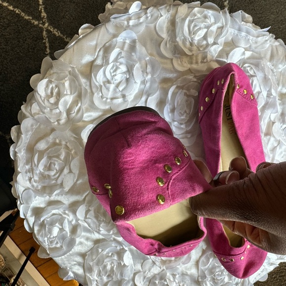 JustFab Studded Ballet Flats. Color Pink. Size 9.5 - Picture 10 of 10